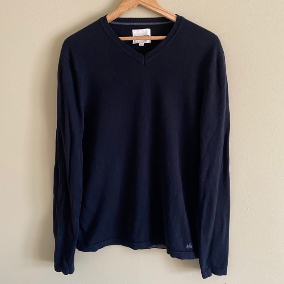 Black V Neck Sweater - Picture 1 of 4